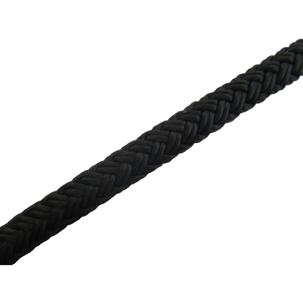10m Soga Cuerda Negra 4.mm Trenzada Poliester Multiuso Negro