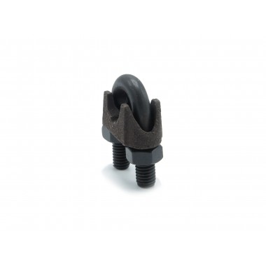 BLACK WIRE ROPE CLIP 10 MM DIN-741