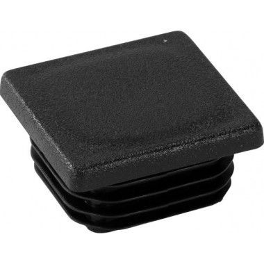 RIGGATEC END CAP BLACK FOR 40 X 40 X 3-5 MM SQUARE