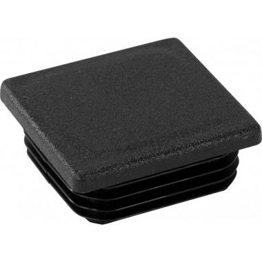 RIGGATEC END CAP BLACK FOR 50 X 50 X 3-5 MM SQUARE