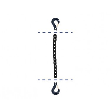 BLACK CHAIN WITH TWO HOOKS  - 1